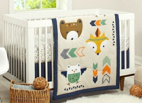 nojo ballerina bows 4 piece crib bedding set